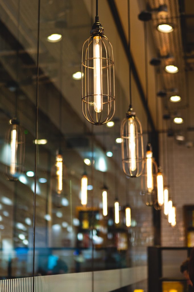 Lights in Coffee Shop